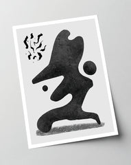 After Hover: Der Schutzwall - Abstrakt in Schwarz-Weiß