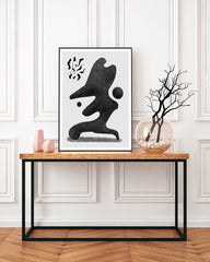 After Hover: Der Schutzwall - Abstrakt in Schwarz-Weiß