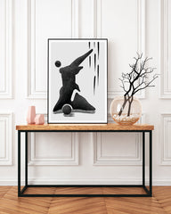 After Hover: Der Regenbeschwörer - Abstrakt in Schwarz-Weiß