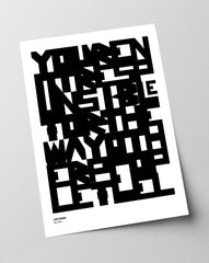 After Hover: Letters No. 004 - Schwarz