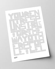 After Hover: Letters No. 015 - Grau