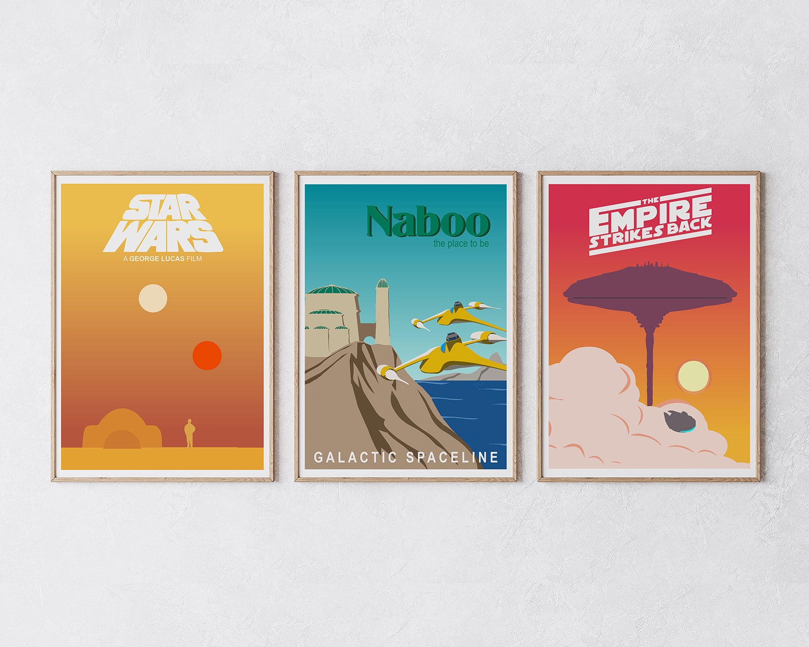 Poster-Set Star Wars Illustrationen