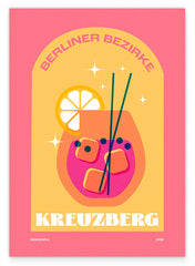Berliner Bezirke: Kreuzberg Cocktail in Pink