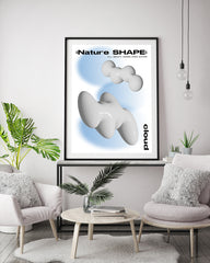 Graphische Wolken aus der Nature Shape Serie