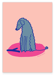 Pudel-Liebe - Hund mit Stock